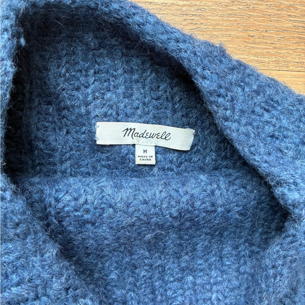Madewell Heather Blue Knit Pullover